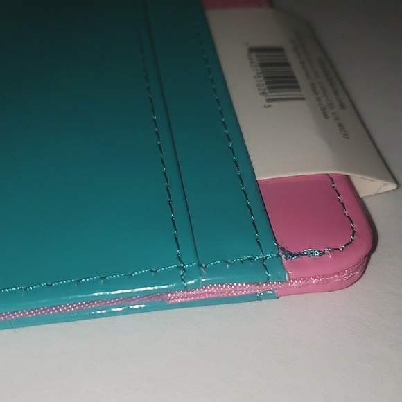 Lady Jayne Choose Happiness Metallic Pink Blue Credit Debit Gift Card Wallet NWT - Picture 12 of 12